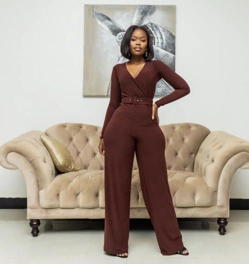 V Neck Jumpsuit - UGX 150K